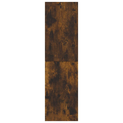 Mobile Porta TV a Parete Rovere Fumo 30,5x30x110 cm - homemem39