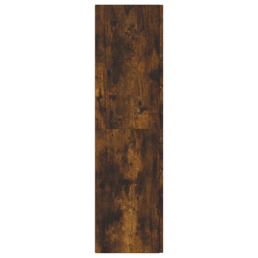 Mobile Porta TV a Parete Rovere Fumo 30,5x30x110 cm - homemem39