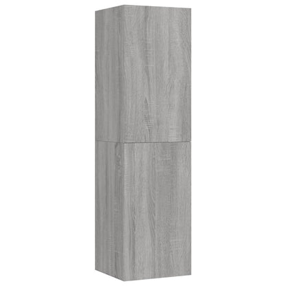 Mobili Porta TV a Parete 2 pz Grigio Sonoma 30,5x30x110 cm - homemem39