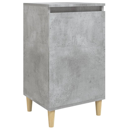 Comodino Grigio Cemento 40x35x70 cm in Legno Multistrato - homemem39