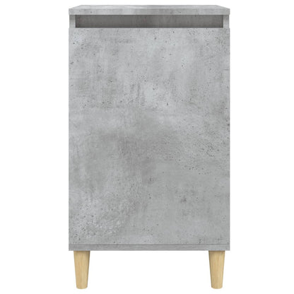 Comodino Grigio Cemento 40x35x70 cm in Legno Multistrato - homemem39