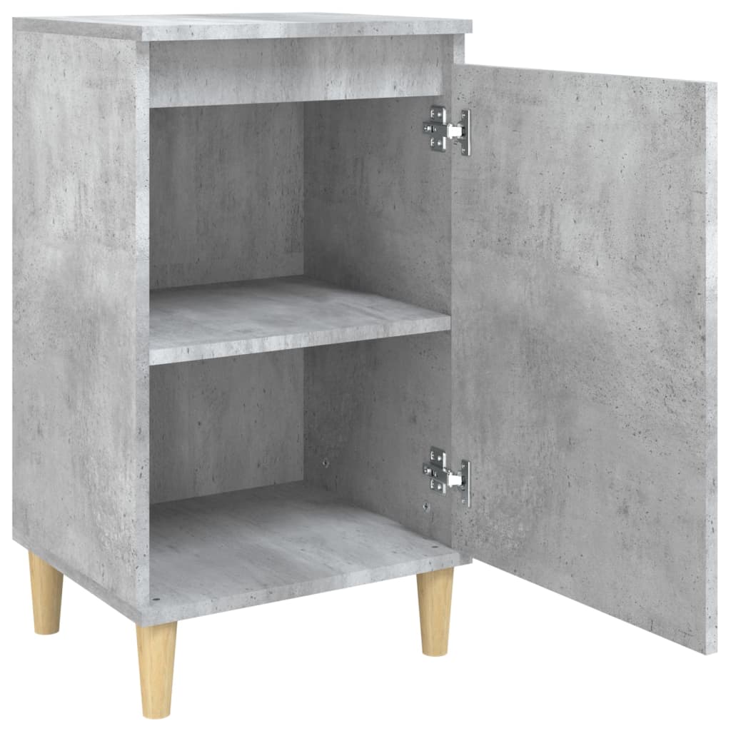 Comodini 2 pz Grigio Cemento 40x35x70 cm in Legno Multistrato - homemem39