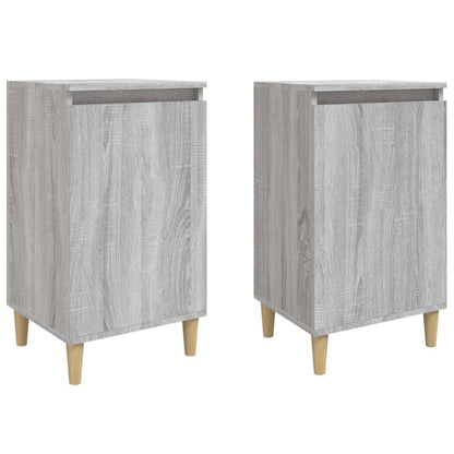 Comodini 2 pz Grigio Sonoma 40x35x70 cm in Legno Multistrato - homemem39