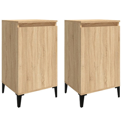 Comodini 2 pz Rovere Sonoma 40x35x70 cm in Legno Multistrato - homemem39