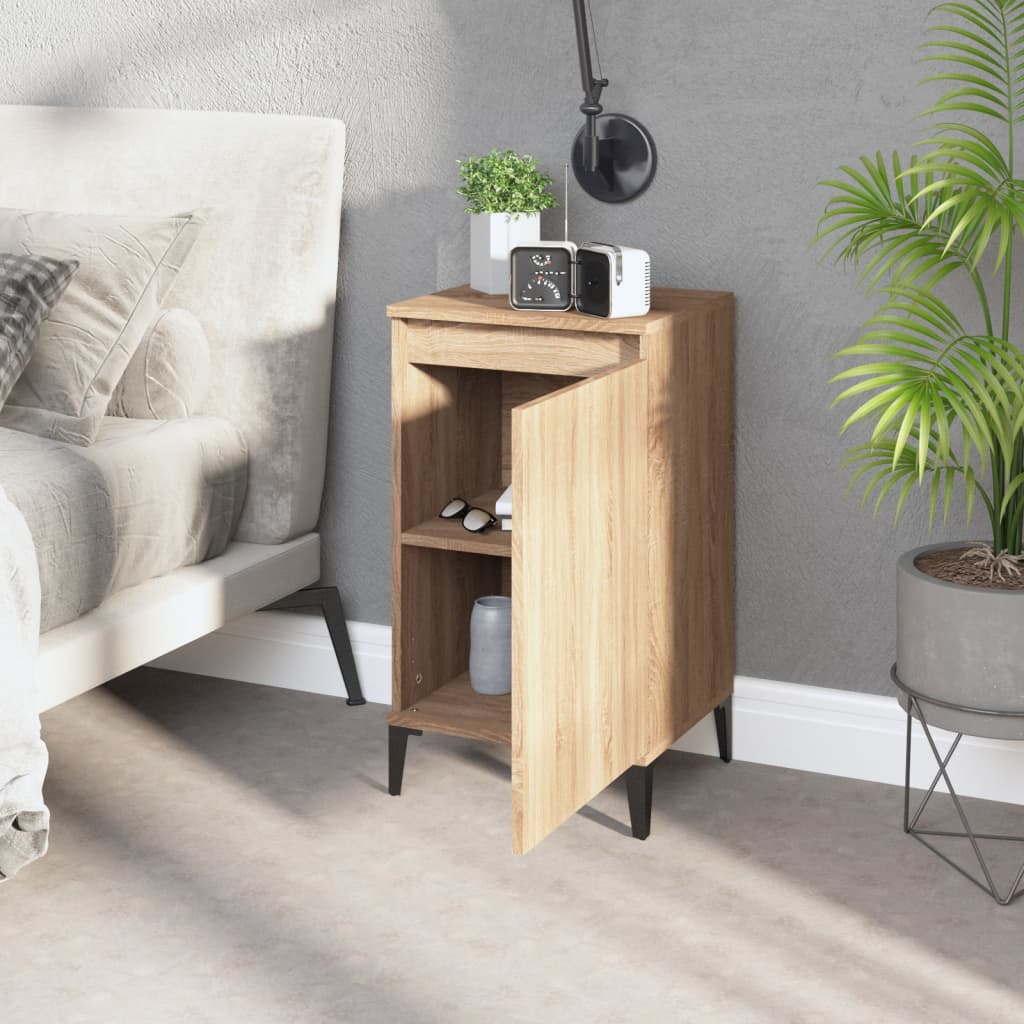 Comodini 2 pz Rovere Sonoma 40x35x70 cm in Legno Multistrato - homemem39