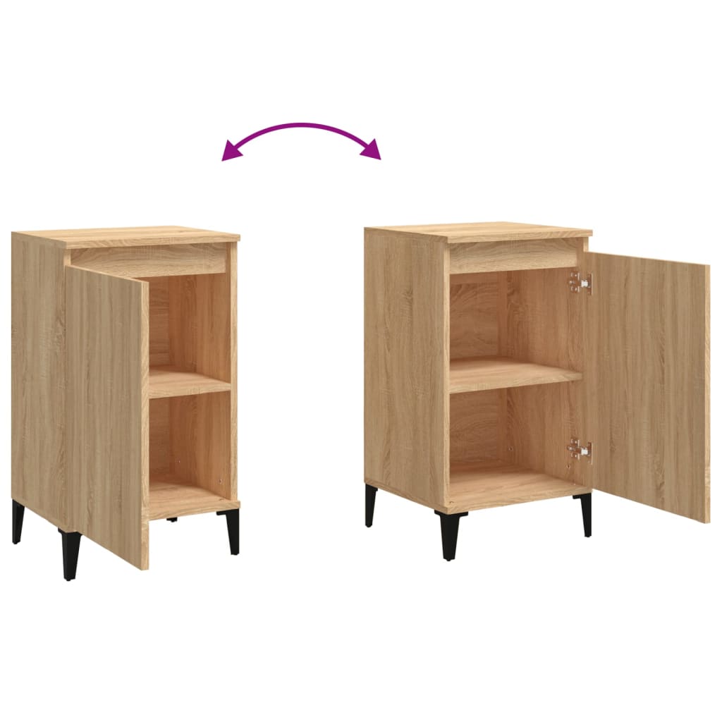 Comodini 2 pz Rovere Sonoma 40x35x70 cm in Legno Multistrato - homemem39