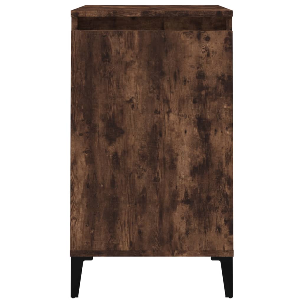 Comodino Rovere Fumo 40x35x70 cm Legno Multistrato - homemem39