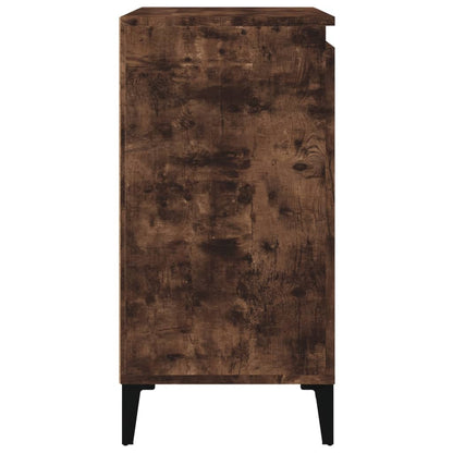 Comodino Rovere Fumo 40x35x70 cm Legno Multistrato - homemem39