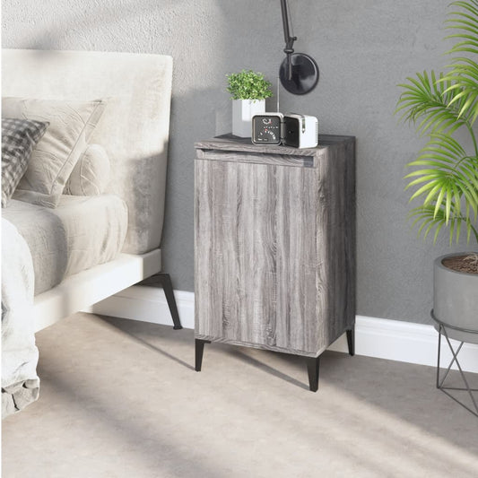 Comodino Grigio Sonoma 40x35x70 cm in Legno Multistrato - homemem39