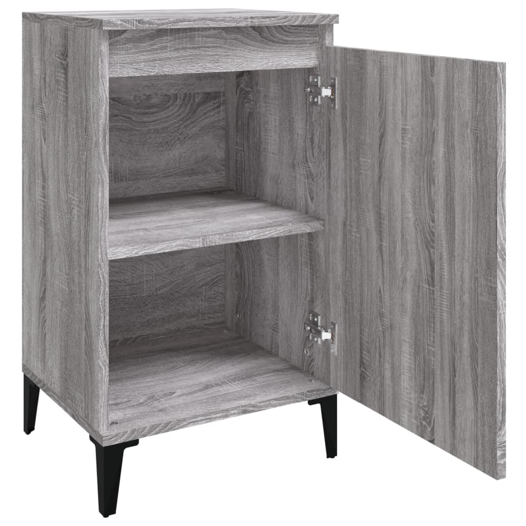 Comodini 2 pz Grigio Sonoma 40x35x70 cm in Legno Multistrato - homemem39