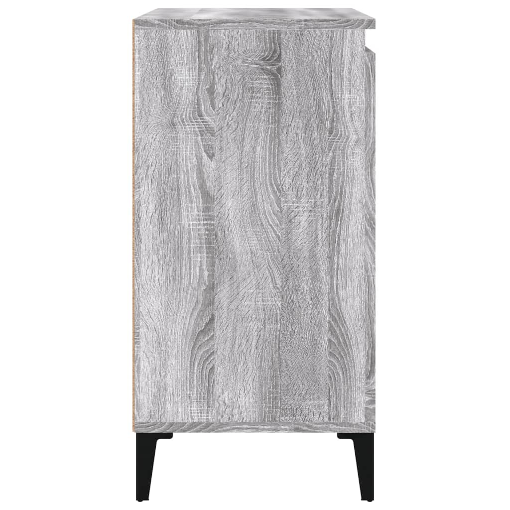 Comodini 2 pz Grigio Sonoma 40x35x70 cm in Legno Multistrato - homemem39