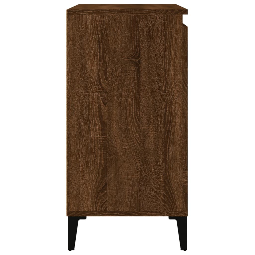 Comodini 2 pz Rovere Marrone 40x35x70 cm in Legno Multistrato - homemem39