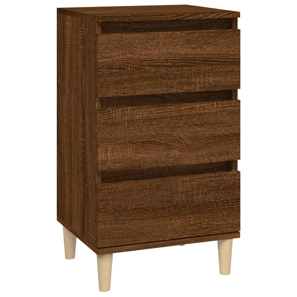 Comodino Rovere Marrone 40x35x70 cm in Legno Multistrato - homemem39