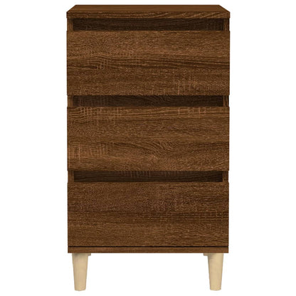 Comodino Rovere Marrone 40x35x70 cm in Legno Multistrato - homemem39