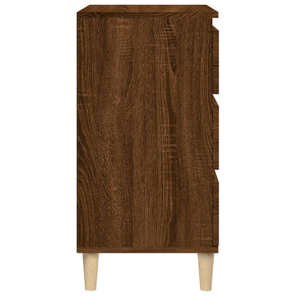 Comodino Rovere Marrone 40x35x70 cm in Legno Multistrato - homemem39
