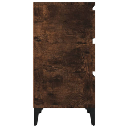Comodino Rovere Fumo 40x35x70 cm Legno Multistrato - homemem39