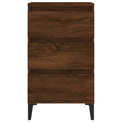 Comodino Rovere Marrone 40x35x70 cm in Legno Multistrato - homemem39