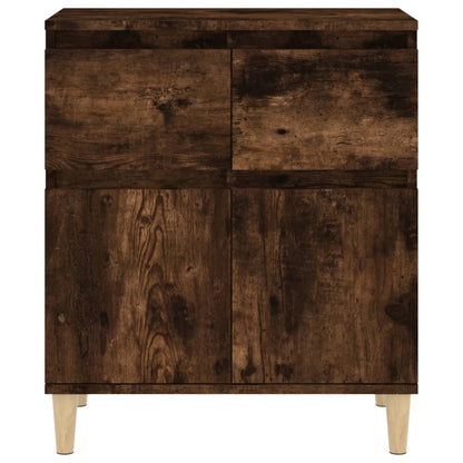 Credenza Rovere Fumo 60x35x70 cm in Legno Multistrato - homemem39