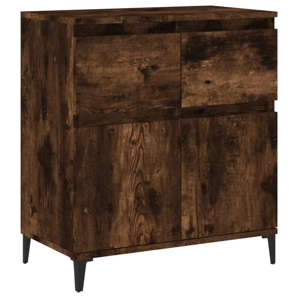 Credenza Rovere Fumo 60x35x70 cm in Legno Multistrato - homemem39