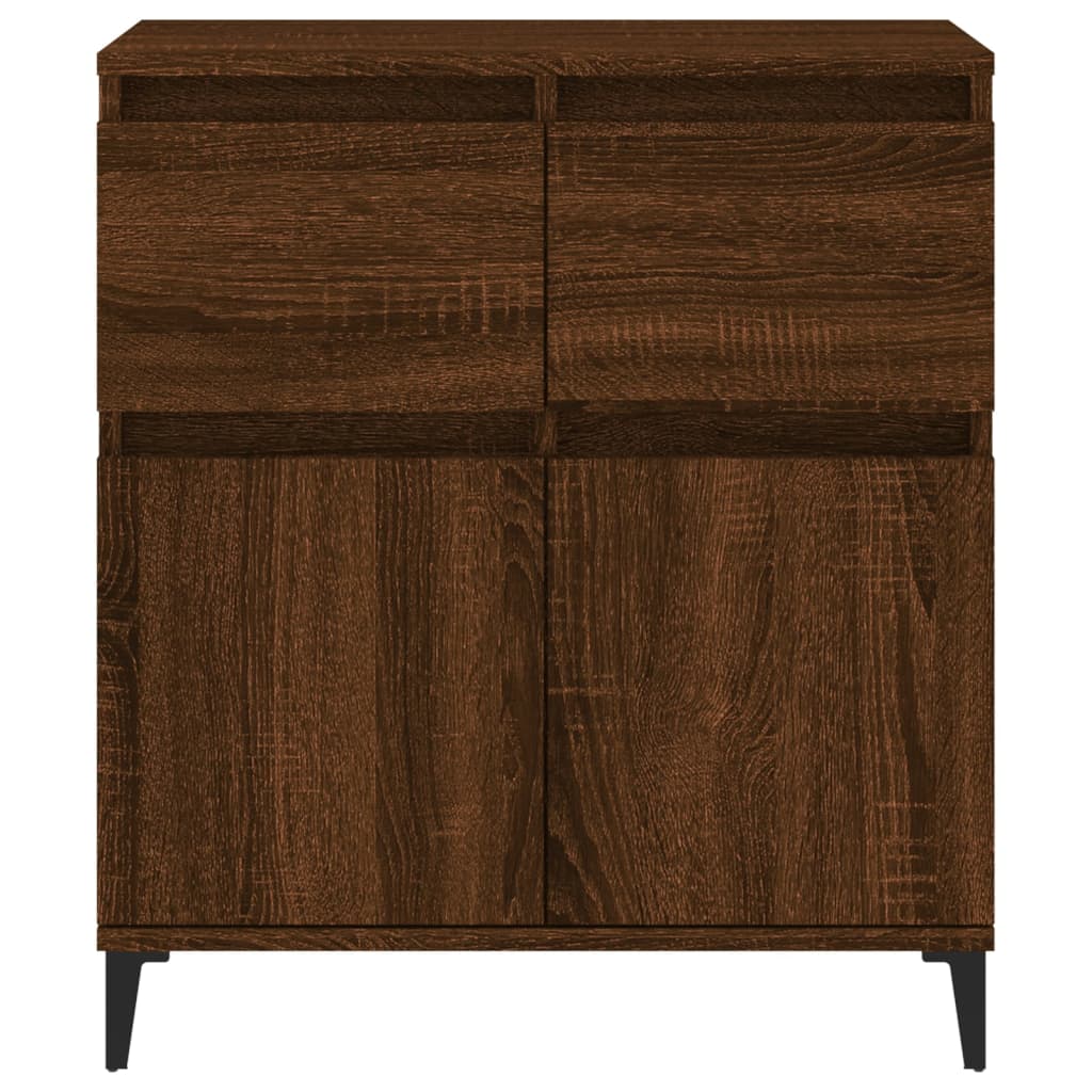 Credenza Rovere Marrone 60x35x70 cm in Legno Multistrato - homemem39