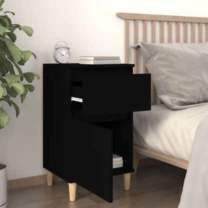 Comodino Nero 40x35x70 cm - homemem39