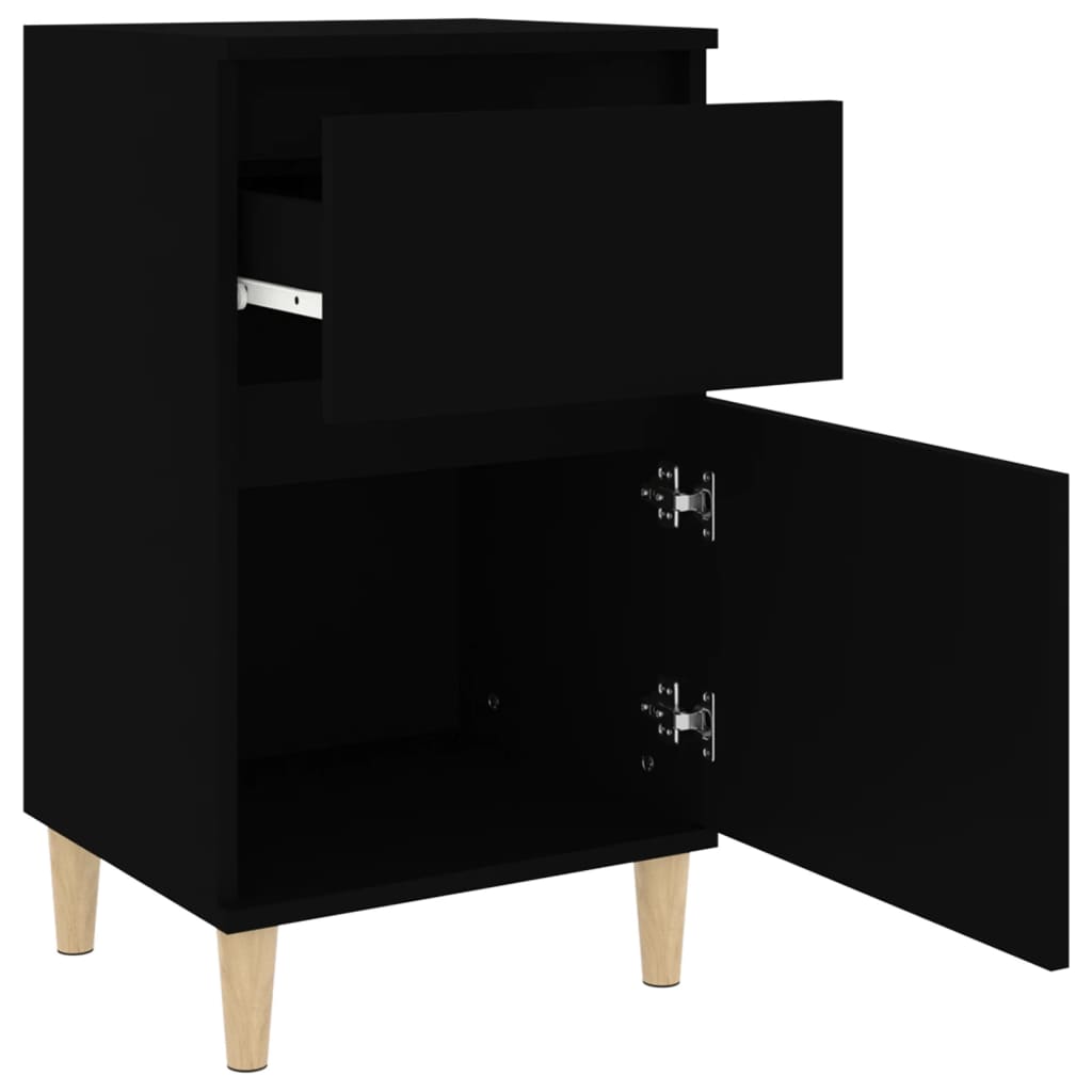 Comodino Nero 40x35x70 cm - homemem39