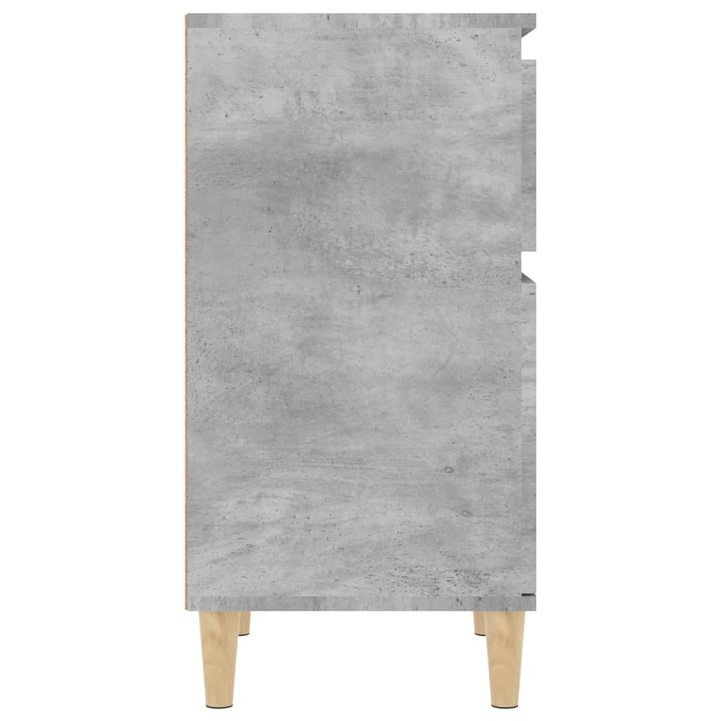 Comodino Grigio Cemento 40x35x70 cm - homemem39