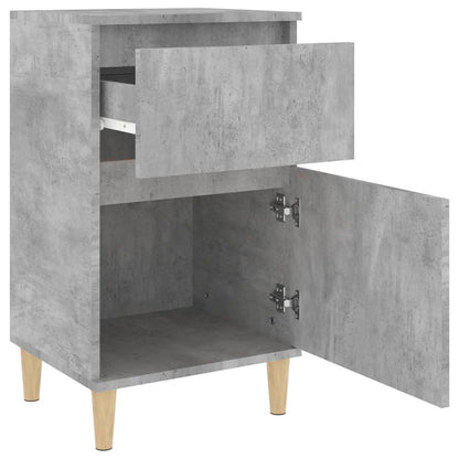Comodini 2 pz Grigio Cemento 40x35x70 cm - homemem39