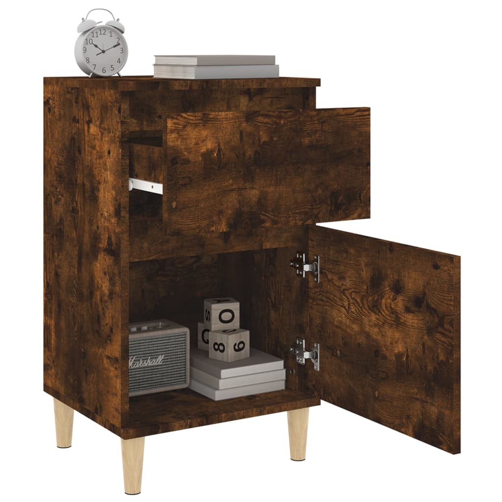 Comodino Rovere Fumo 40x35x70 cm - homemem39