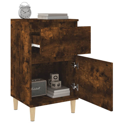Comodini 2pz Rovere Fumo 40x35x70 cm - homemem39