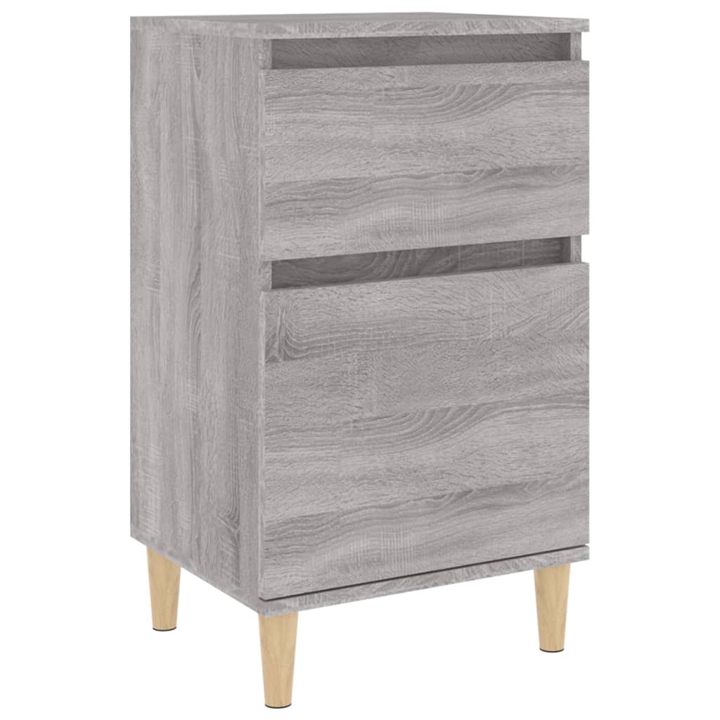 Comodino Grigio Sonoma 40x35x70 cm - homemem39