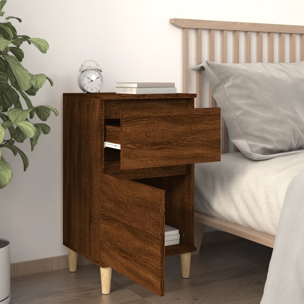 Comodino Rovere Marrone 40x35x70 cm - homemem39