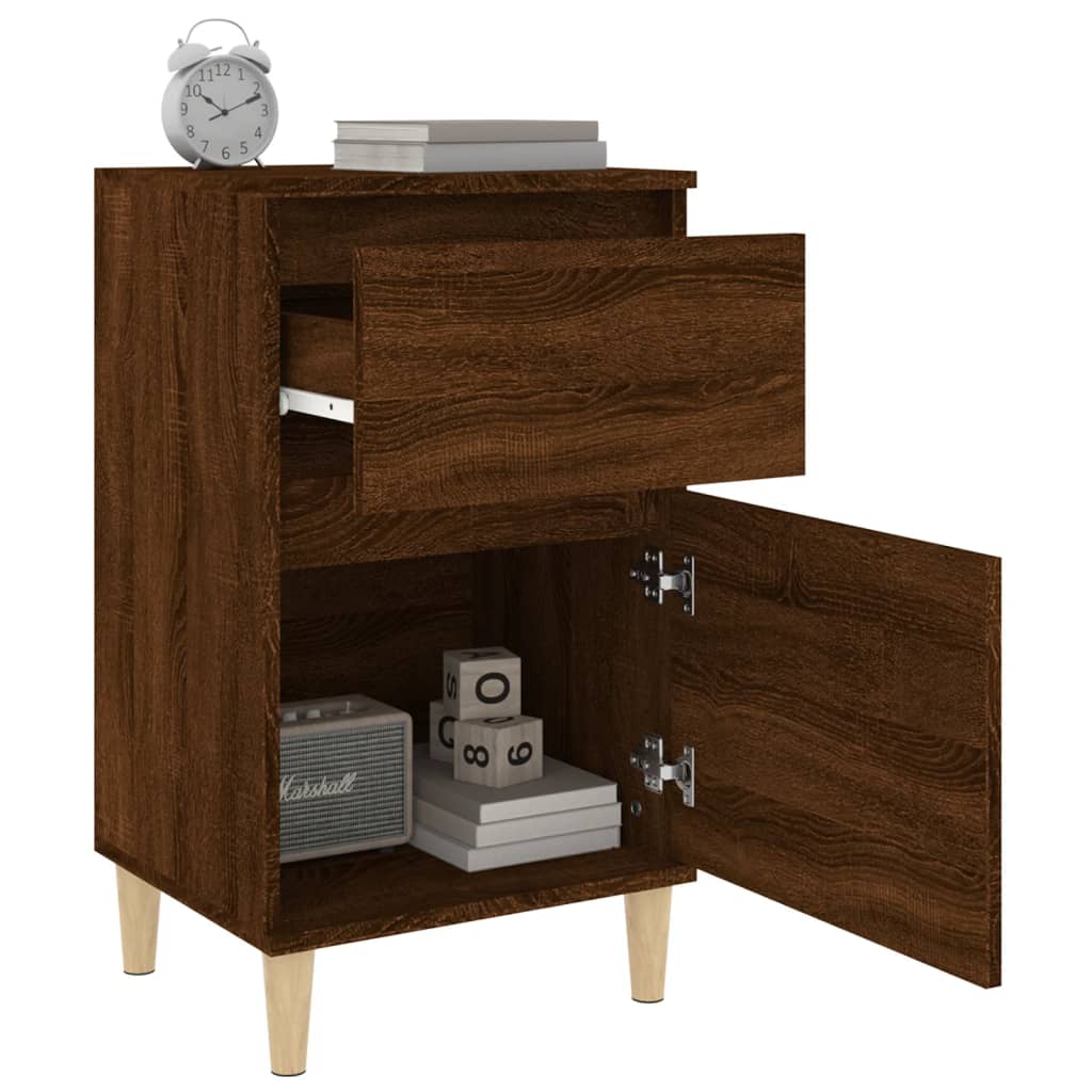 Comodino Rovere Marrone 40x35x70 cm - homemem39