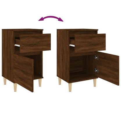 Comodino Rovere Marrone 40x35x70 cm - homemem39