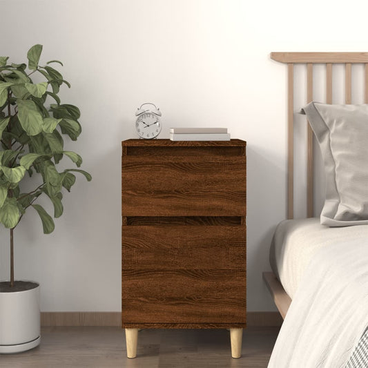 Comodino Rovere Marrone 40x35x70 cm - homemem39