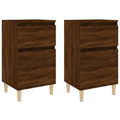 Comodini 2pz Rovere Marrone 40x35x70 cm - homemem39