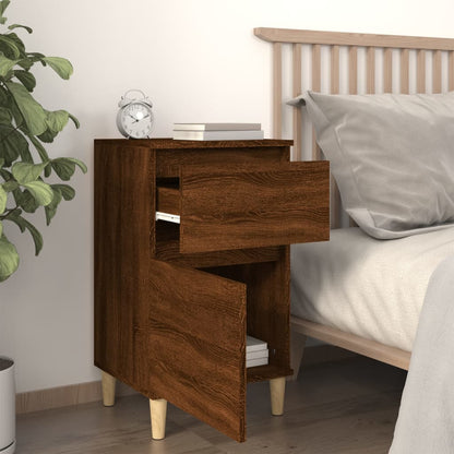 Comodini 2pz Rovere Marrone 40x35x70 cm - homemem39