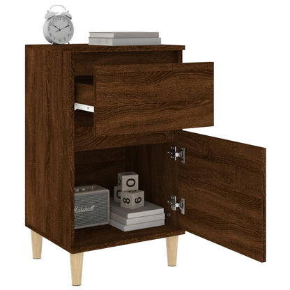 Comodini 2pz Rovere Marrone 40x35x70 cm - homemem39
