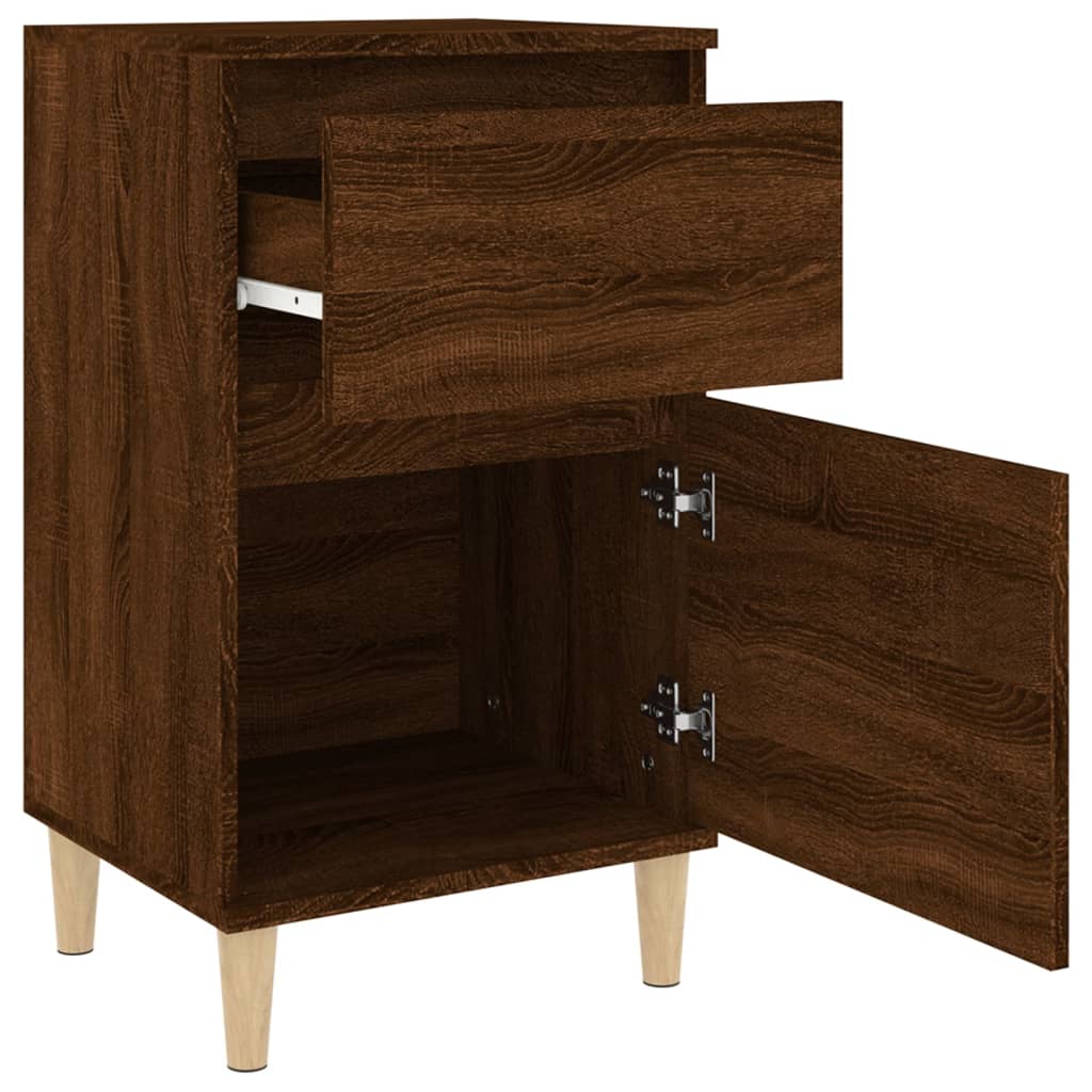 Comodini 2pz Rovere Marrone 40x35x70 cm - homemem39