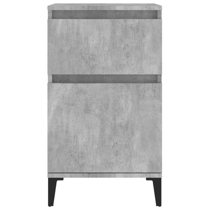Comodini 2 pz Grigio Cemento 40x35x70 cm - homemem39