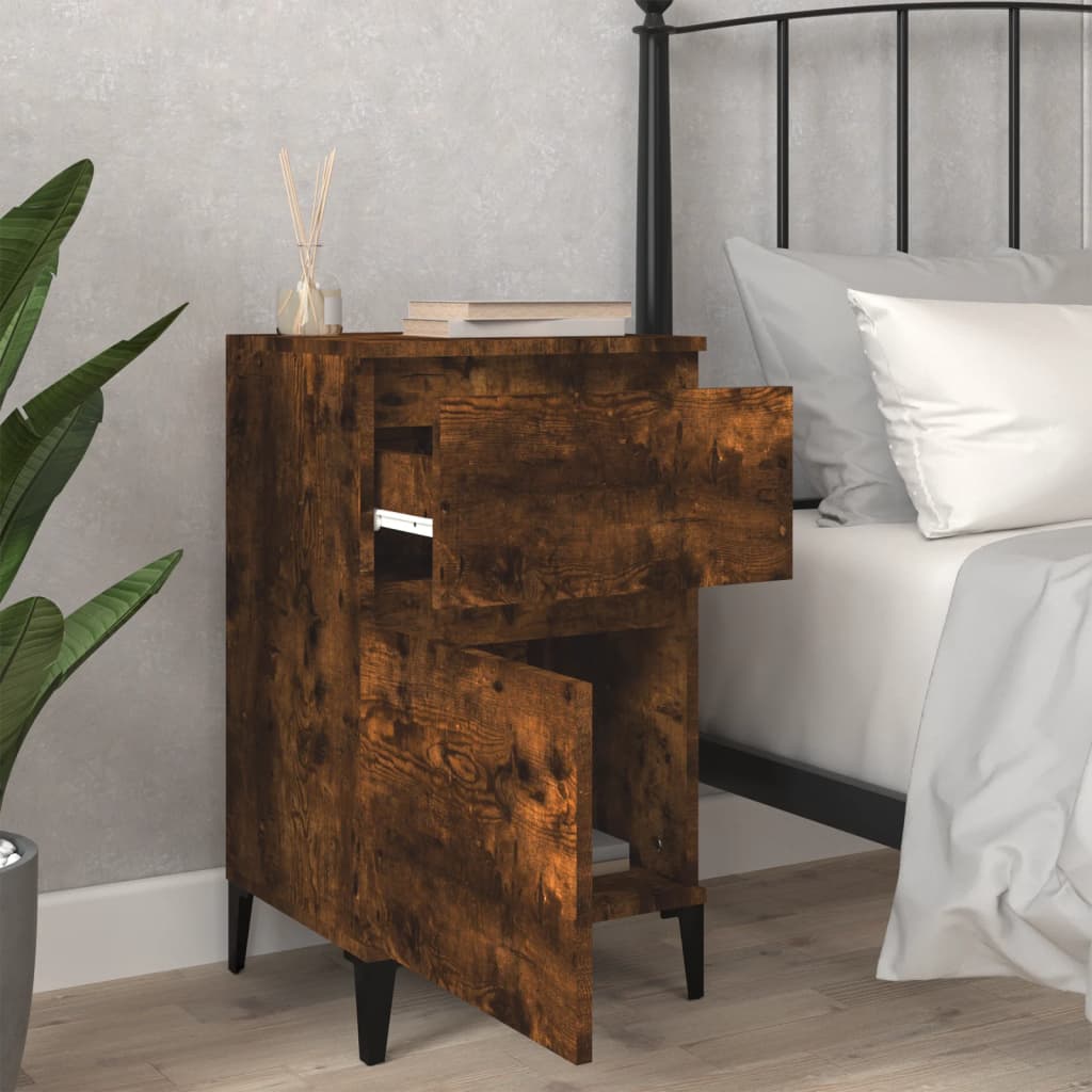 Comodino Rovere Fumo 40x35x70 cm - homemem39