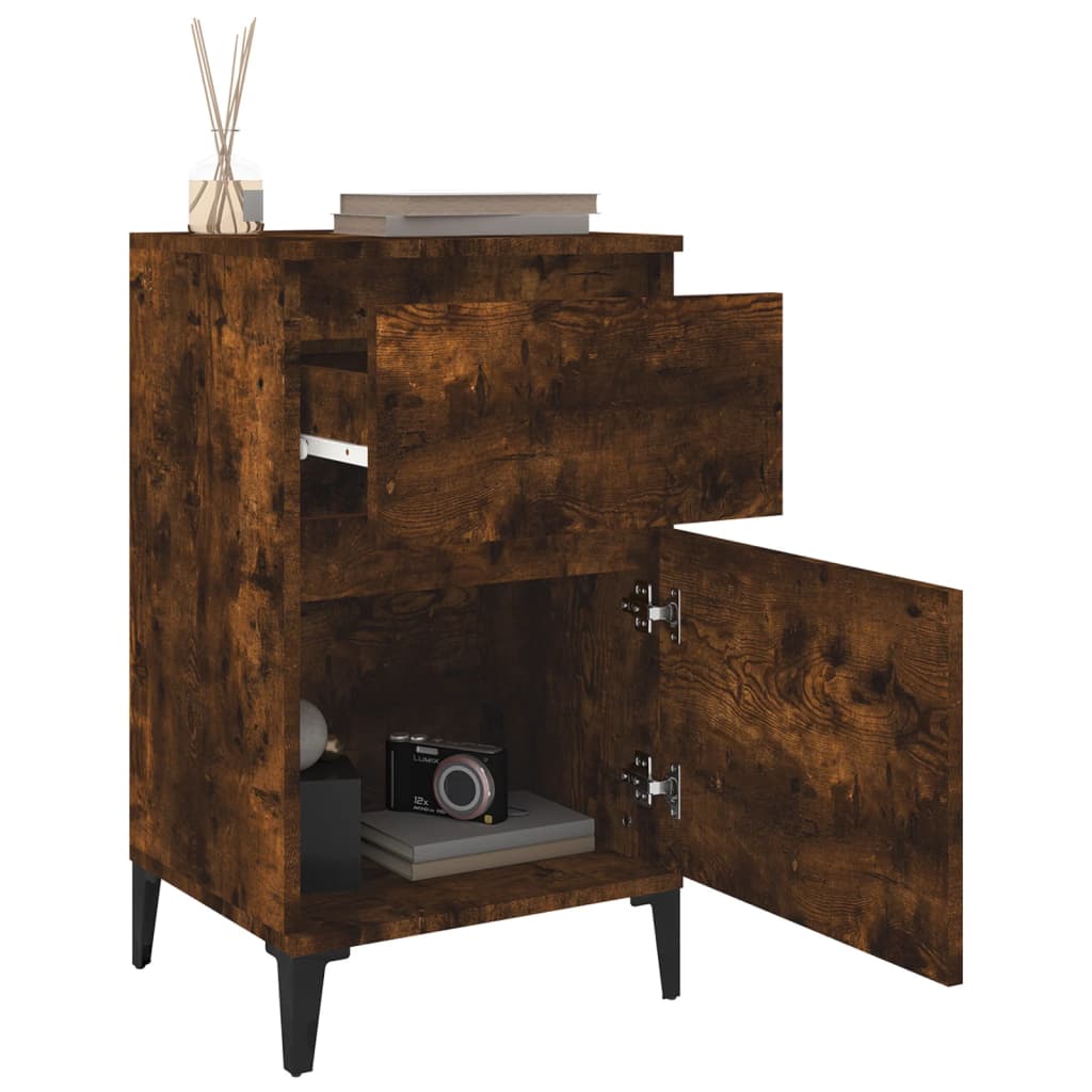 Comodino Rovere Fumo 40x35x70 cm - homemem39
