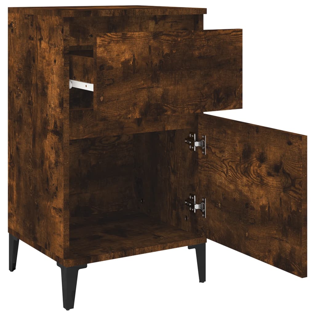 Comodino Rovere Fumo 40x35x70 cm - homemem39