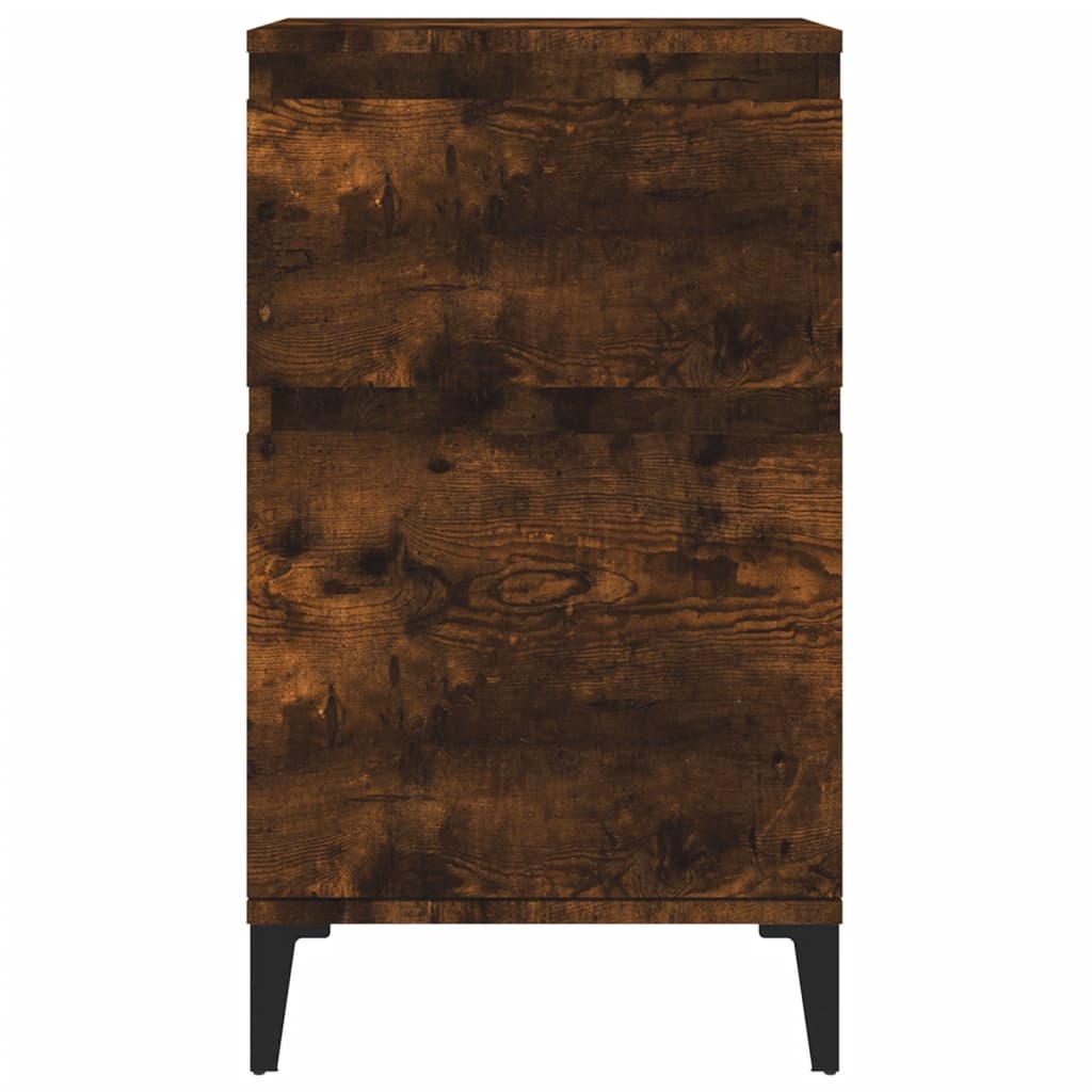 Comodini 2pz Rovere Fumo 40x35x70 cm - homemem39