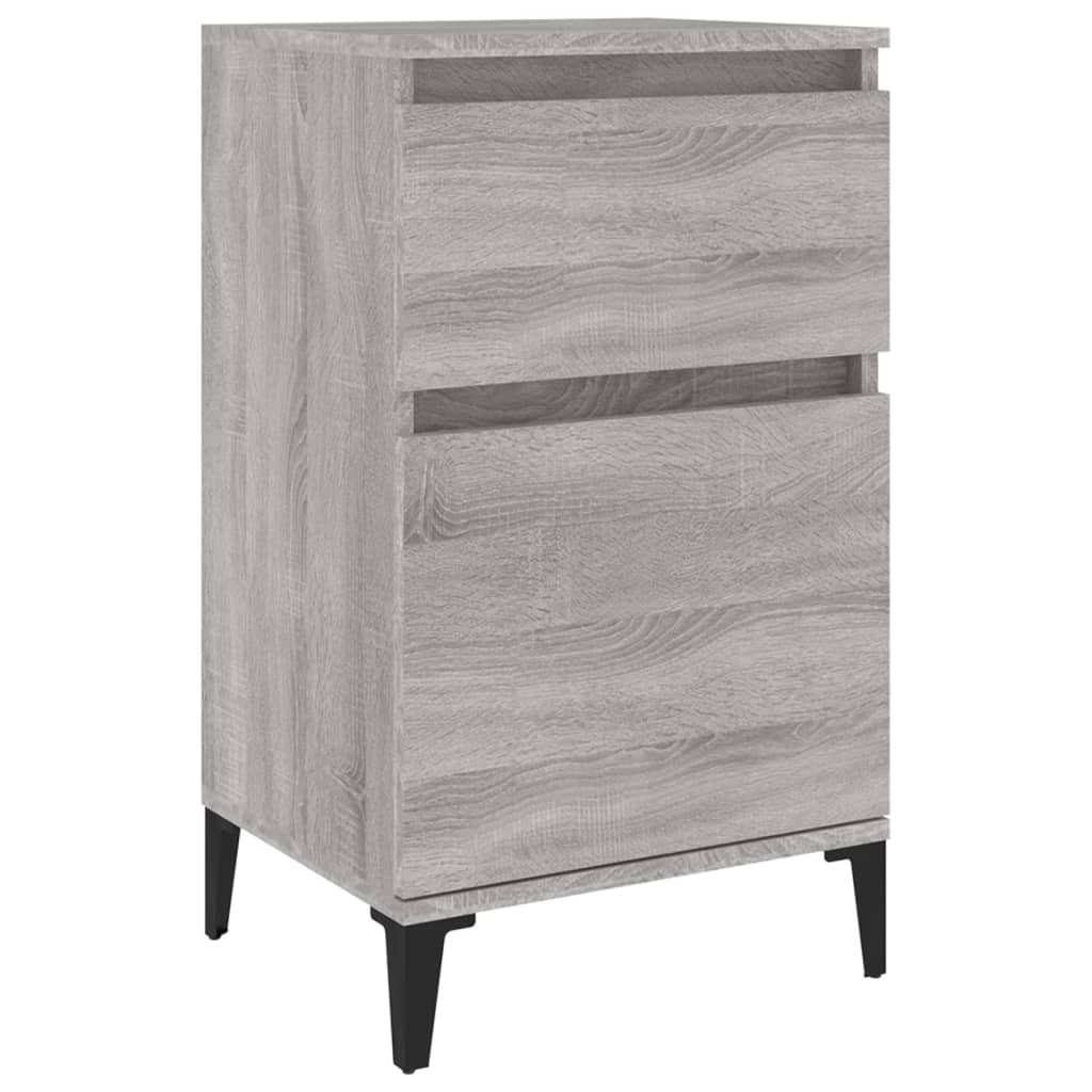 Comodino Grigio Sonoma 40x35x70 cm - homemem39