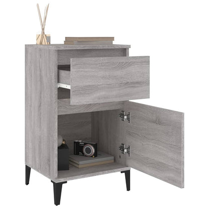 Comodino Grigio Sonoma 40x35x70 cm - homemem39