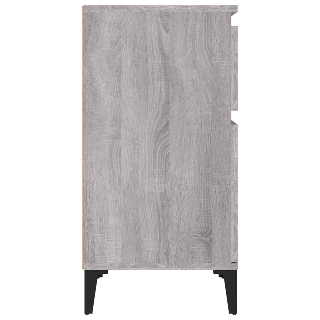 Comodino Grigio Sonoma 40x35x70 cm - homemem39