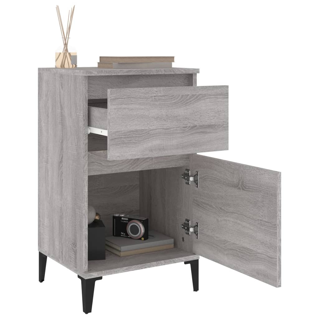 Comodini 2 pz Grigio Sonoma 40x35x70 cm - homemem39