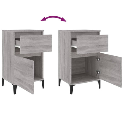 Comodini 2 pz Grigio Sonoma 40x35x70 cm - homemem39