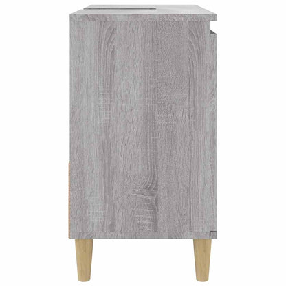 Armadietto Bagno Grigio Sonoma 65x33x60 cm in Legno Multistrato